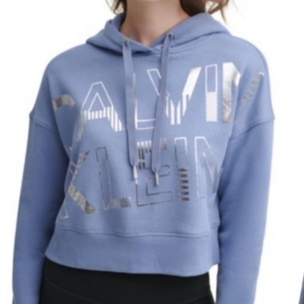 CALVIN KLEIN SPORT CROPPED HOODIE